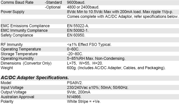 2100-NS specifications